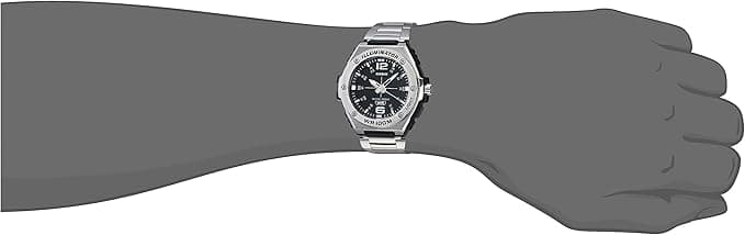 Casio Men's Heavy Duty Analog Quartz Stainless Steel Strap, Silver, 42 Casual Watch